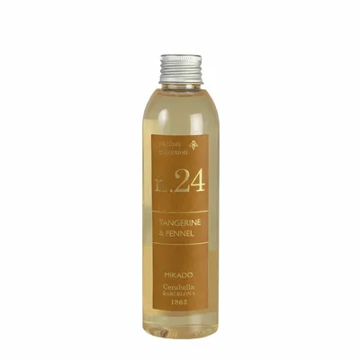 Scent diffusers - NUMBERS COLLECTION NUM.24 TANGERINE & FENNEL DIFFUSER REFILL - CERABELLA SL