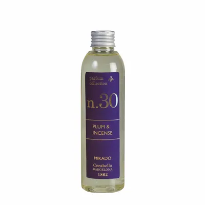 Scent diffusers - NUMBERS COLLECTION NUM.30 PLUM & INCENSE DIFFUSER REFILL - CERABELLA SL