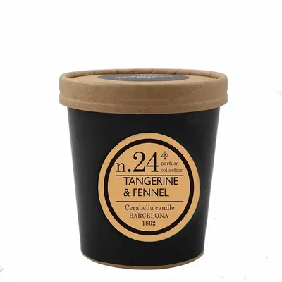 Candles - NUMBERS COLLECTION NUM.24 TANGERINE & FENNEL CANDLE REFILL - CERABELLA SL