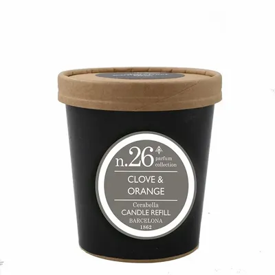 Bougies - NUMBERS NUM.26 CLOVE AND ORANGE CANDLE REFILL - CERABELLA SL