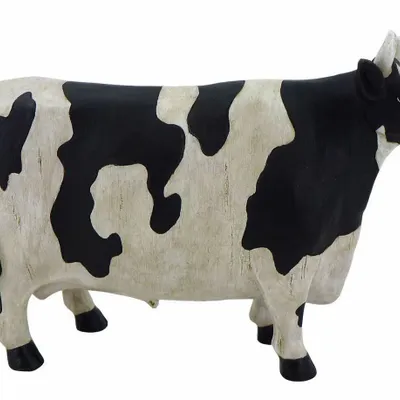 Sculptures, statuettes and miniatures - Resin Cow Figurine - ROLANDE DU DREUILH  LACE JEWEL