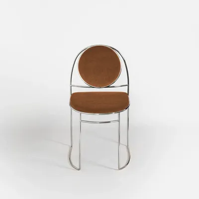 Chaises - Chaise Ducale BZ d'Enrico Girotti pour chrome lapiega et velours jaune - LAPIEGA
