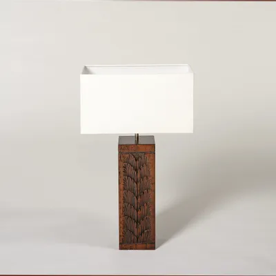 Desk lamps - The Wooden Lamp Laure - ESMERY EBENISTERIE