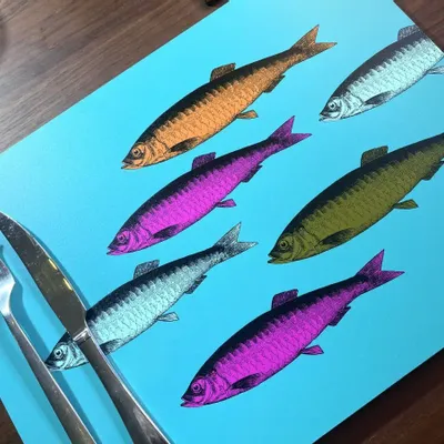 Sets de table - Set de table en forme de sardine - ZOOH