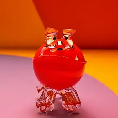 Art glass - Puppy - Blown glass sculpture - CAT DESIGNER VERRIER