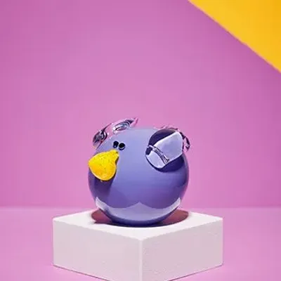 Art glass - Bird - Blown glass sculpture - CAT DESIGNER VERRIER