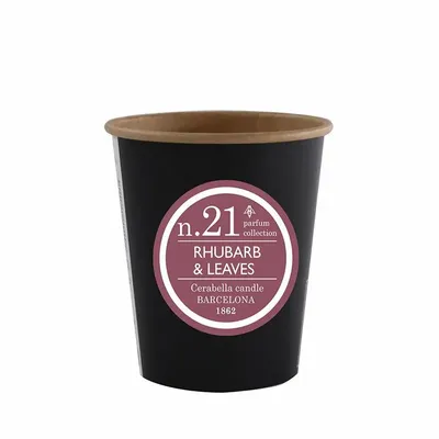 Candles - NUMBERS COLLECTION NUM.21 RHUBARB & LEAVES CANDLE REFILL - CERABELLA SL