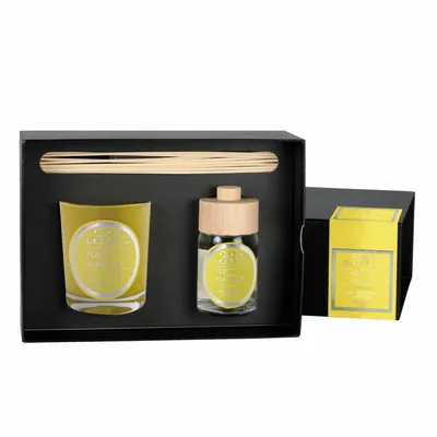 Candles - NUMBERS COLLECTION NUM.33 YUZU & KUMQUAT SET OF CANDLE AND DIFFUSER - CERABELLA SL
