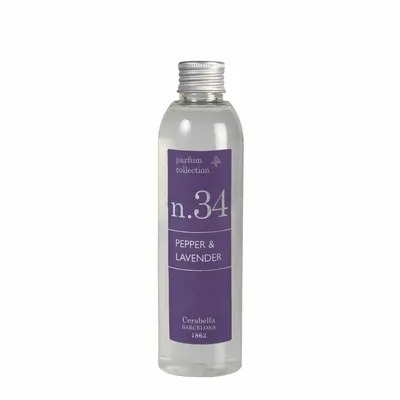 Diffuseurs de parfums - NUMBERS NUM.34 PEPPER & LAVENDER DIFFUSER REFILL - CERABELLA SL