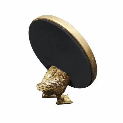 Decorative objects - FREESTANDING GOLD DUCK MIRROR 12.8X6X15.8CM - EMDE