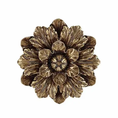 Decorative objects - GOLD FLOWER WALL DECORATION 13.5CM - EMDE