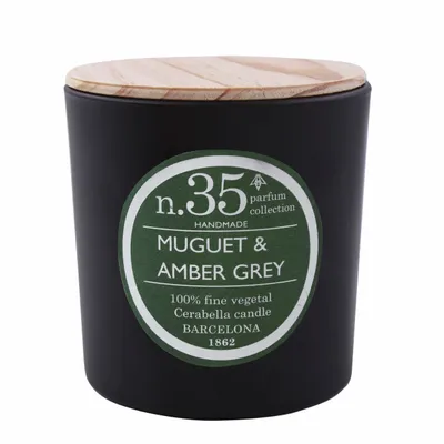 Candles - NUMBERS COLLECTION NUM.35 MUGUET & AMBER GREY - CERABELLA SL