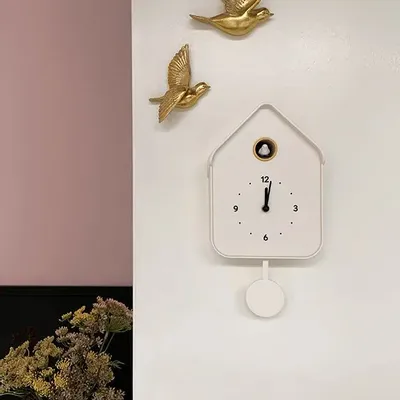 Objets de décoration - HORLOGE COUCOU BLANC 20.6X39CM - EMDE