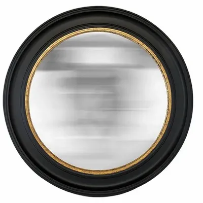 Objets de décoration - MIROIR ROND NOIR CONVEXE 80CM - EMDE