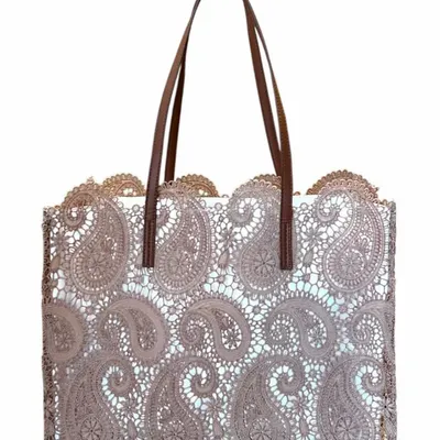Bags and totes - Ecru lace tote bag - ROLANDE DU DREUILH  LACE JEWEL