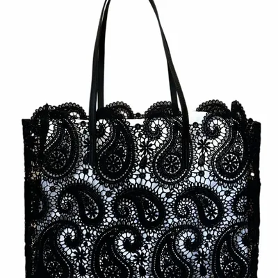 Bags and totes - Black lace tote bag - ROLANDE DU DREUILH  LACE JEWEL