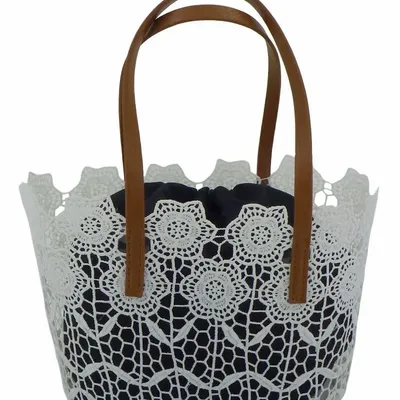 Bags and totes - White lace tote bag - ROLANDE DU DREUILH  LACE JEWEL