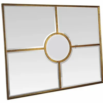 Decorative objects - GOLD WINDOW MIRROR 93X115CM (EXTERNAL SIZE) - EMDE