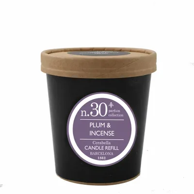 Bougies - NUMBERS NUM.PLUM & INCENSE CANDLE REFILL - CERABELLA SL