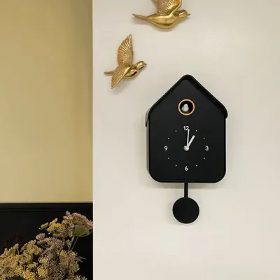 Decorative objects - BLACK CUCKOO CLOCK 20.6X39CM - EMDE