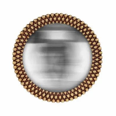 Decorative objects - GOLD CONVEX BEADED MIRROR 17.3CM - EMDE