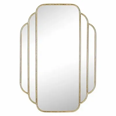Decorative objects - GOLD METAL ART DECO MIRROR 60X85CM - EMDE