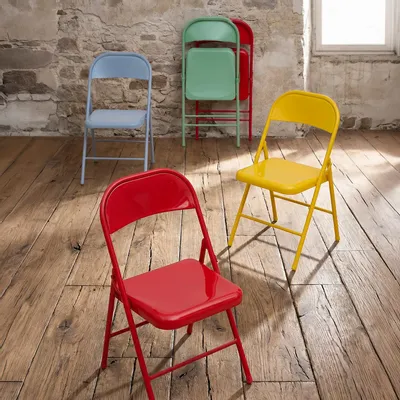 Chaises - Chaises pliantes colorées en métal - IB LAURSEN