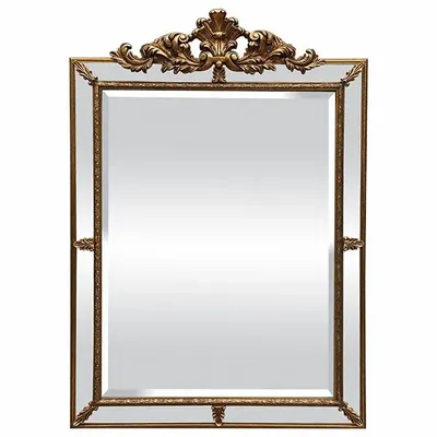 Decorative objects - VENETIAN MIRROR WITH PEDIMENT 113X80CM - EMDE