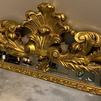 Decorative objects - VENETIAN MIRROR WITH PEDIMENT 113X80CM - EMDE