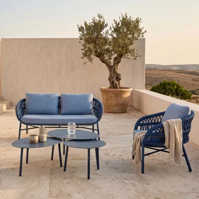 Lawn sofas   - Salon Holly Blue - EMPREINTE DU TEMPS