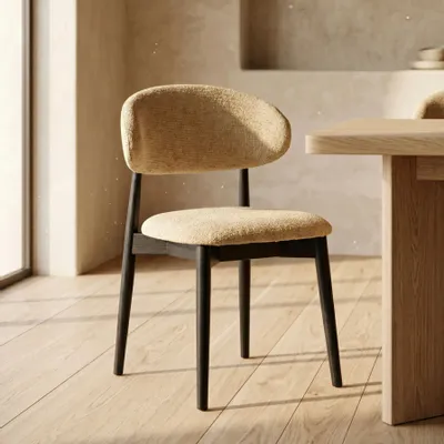 Chaises - Chaise Jaspe Black & Yellow - EMPREINTE DU TEMPS