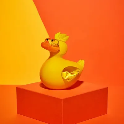 Art glass - Duck - Blown glass sculpture - CAT DESIGNER VERRIER