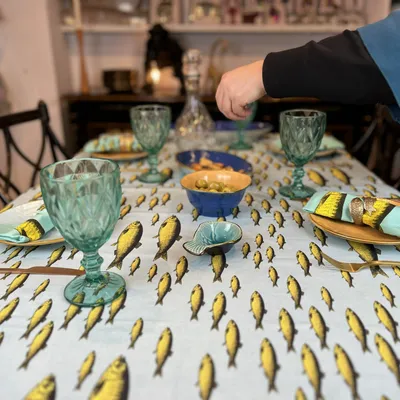 Table cloths - Sardine Tablecloth - ZOOH