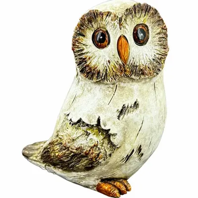 Sculptures, statuettes et miniatures - Figurine Chouette Résine 12 cm - ROLANDE DU DREUILH  LACE JEWEL