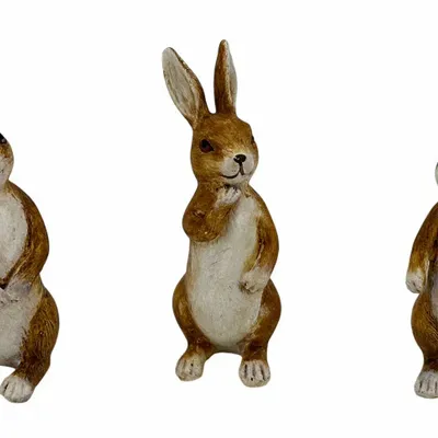 Sculptures, statuettes et miniatures - Figurine Lapin en Résine 11cm - ROLANDE DU DREUILH  LACE JEWEL