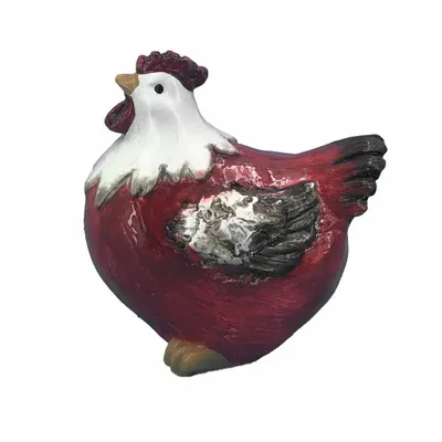Sculptures, statuettes et miniatures - Figurine Poule Rouge 7cm - ROLANDE DU DREUILH  LACE JEWEL