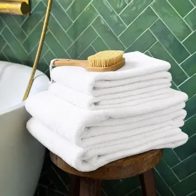 Serviettes de bain - SERVIETTE DE TOILETTE DALARÖ, OFF-WHITE 70x130cm 100 % coton, 580 g/m2 - BY WILLE
