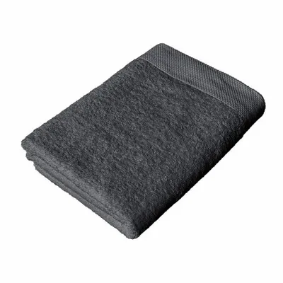 Serviettes de bain - SERVIETTE DE TOILETTE DALARÖ, GRIS FONCE 70x130cm 100% coton, 580 g/m2 - BY WILLE