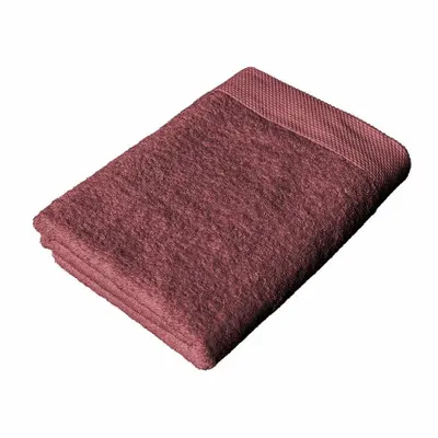 Bath towels - SERVIETTE DE TOILETTE DALARÖ ROUGE BORDEAUX 70x130cm 100%coton 580g/m2 - BY WILLE