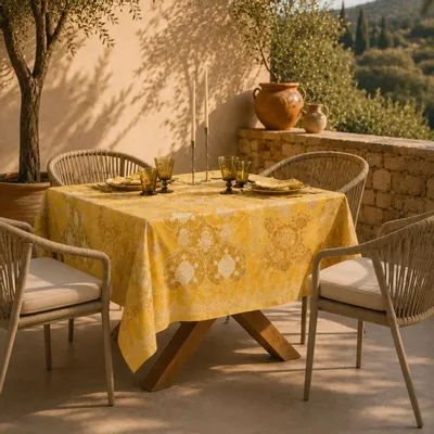 Table linen - Rialto tablecloth - lime - BEAUVILLÉ