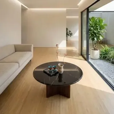 Coffee tables - Black marble coffee table - SAGIT