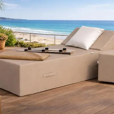 Lawn sofas   - Sun Pack UMBRELLA + POUF - COZIP