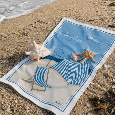 Kitchen linens - Torchon À la plage - BEAUVILLÉ