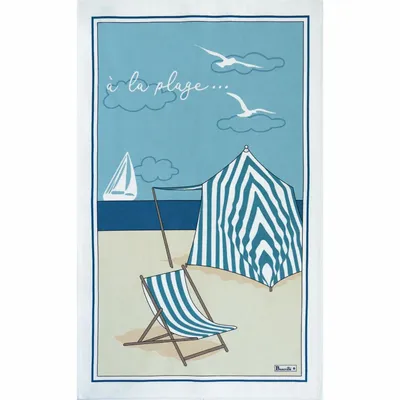 Kitchen linens - Torchon À la plage - BEAUVILLÉ