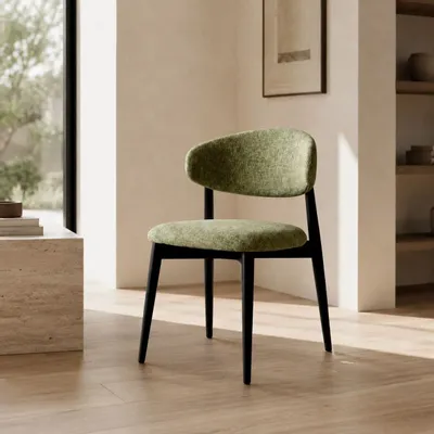 Chaises - Chaise Jaspe noir et vert - EMPREINTE DU TEMPS