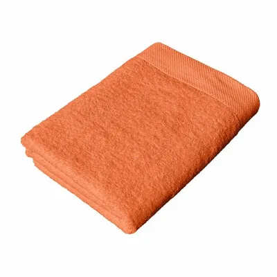 Serviettes de bain - SERVIETTE DE TOILETTE DALARÖ, ORANGE 90x150cm 100%coton 580g/m2 - BY WILLE