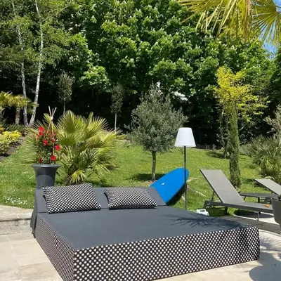 Piscines - VALENTIN | Lit de piscine COZIP - UMBRELLA | 200 x 88 x h38 cm - COZIP