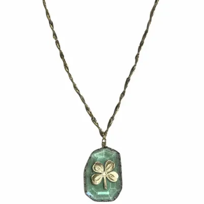 Bijoux - Collier Double/long Trèfle - FASCINATO