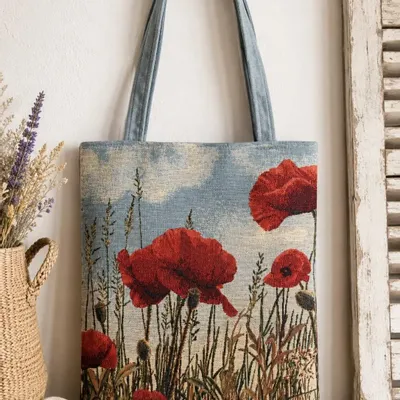 Bags and totes - Poppy tapestry bag - ROLANDE DU DREUILH  LACE JEWEL