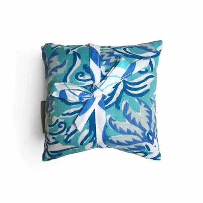 Diffuseurs de parfums - Pile de 3 sachets carrés en coton lavande - Jaipur Turquoise - LIME TREE DESIGN